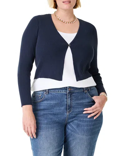 Nic + Zoe Nic+zoe Plus Cool Nights Cardigan In Multi