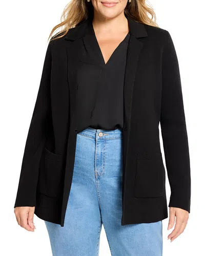 Nic+zoe Plus Cotton Blend Knit Blazer In Multi