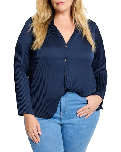 Nic + Zoe Nic+zoe Plus Crinkle Crepe Shirt