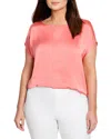 Nic+zoe Plus Day Gloss Tee In Guava