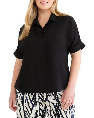 Nic+zoe Plus Devon Shirt In Black