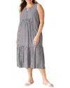 Nic + Zoe Nic+zoe Plus Drapey Gingham Dress