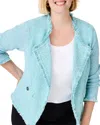Nic + Zoe Fringe Pocket Knit Jacket