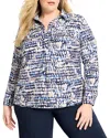 Nic+zoe Plus Harvest Dot Top In Multi