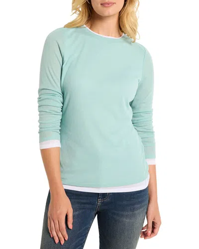 Nic + Zoe Plus Long Sleeve Double Layer Top
