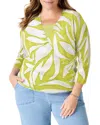 Nic + Zoe Nic+zoe Meadow Mix 4-way Linen Blend Convertible Cardigan