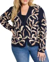 Nic+zoe Plus Midnight Fern Cardigan In Indigo Multi