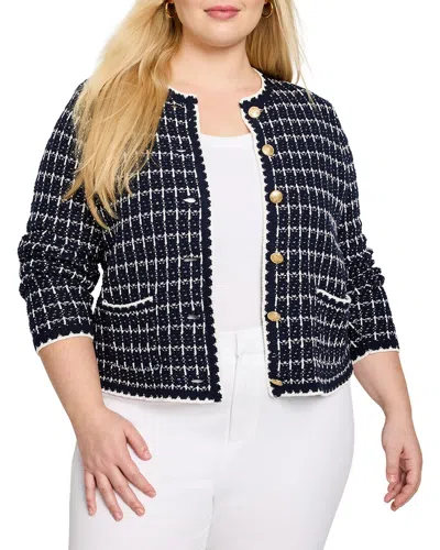 NIC + ZOE NIC+ZOE PLUS MIXED UP SWEATER JACKET