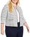 Nic + Zoe Nic+zoe Mixed Up Sweater Jacket