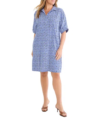 Nic+zoe Plus Mosaic Devon Dress In Blue