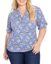 Nic+zoe Plus Ocean Jewel Top
