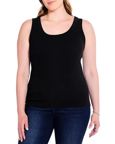 Nic+zoe Plus Perfect Knit Tank In Black Onyx