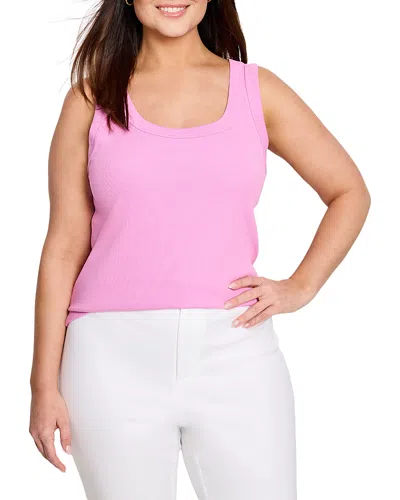 Nic+zoe Plus Perfect Knit Tank Top In Camellia