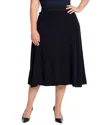 Nic + Zoe Nic+zoe Pixel Knit Midi Skirt In Black