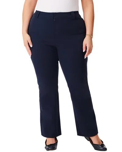 Nic + Zoe Nic+zoe Plus Plaza Demi Boot Cotton Bi-stretch In Blue