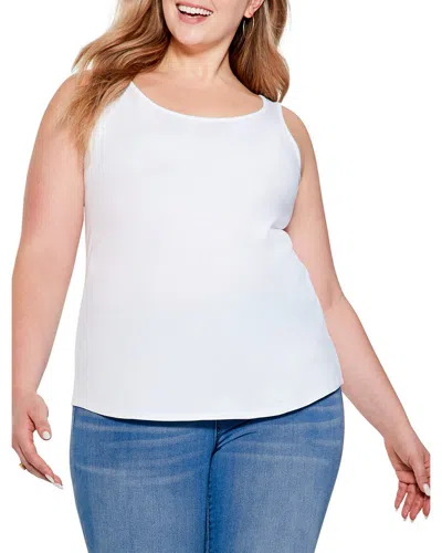 Nic + Zoe Nic+zoe Plus Shirt Tail Perfect Tank In White