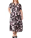 Nic + Zoe Nic+zoe Spring Shadow Daydream Tiered Midi Dress