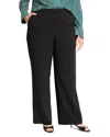 Nic+zoe Plus Stretch Suiting Pants In Black