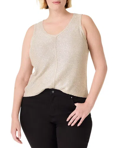 Nic + Zoe Nic+zoe Plus Subtle Sparkle Tank In Brown