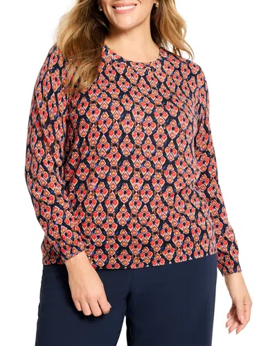 Nic + Zoe Nic+zoe Plus Sweater In Red