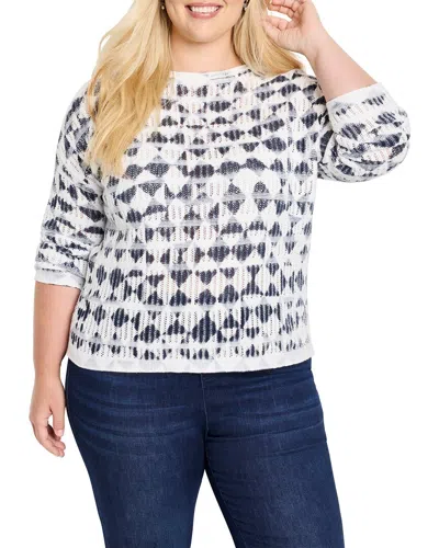 Nic + Zoe Nic+zoe Textured Diamond Sweater In Multi