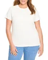 Nic+zoe Plus Textured Tee In White
