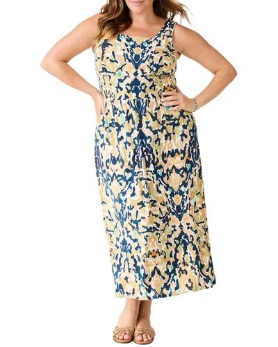 Nic + Zoe Nic+zoe Plus Vineyard Glow Danielle Dress In Blue
