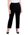 Nic+zoe Plus Wonderstretch Pants In Black Onyx