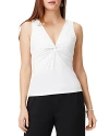 Nic + Zoe Nic+zoe Polished Jersey Twist Tank Top In Classic Cream