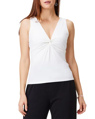 Nic + Zoe Nic+zoe Polished Jersey Twist Tank In White