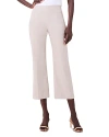 Nic + Zoe Polished Wonderstretch Wide-leg Crop Trouser In Cobblestone In Cobblestone
