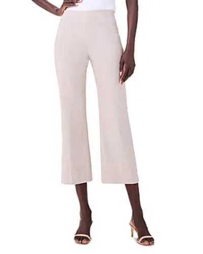 Nic + Zoe Polished Wonderstretch Wide-leg Crop Trouser In Cobblestone