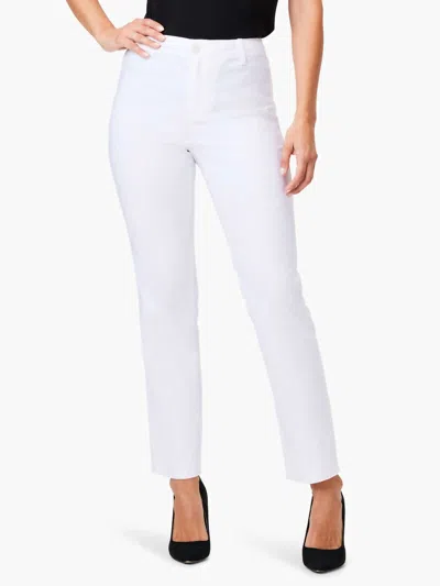 Nic + Zoe Polished Wonderstretch Straight Pocket Pant In Paper White
