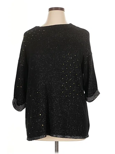 Pre-owned Nic + Zoe Poncho In Black