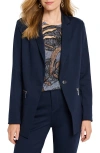 Nic + Zoe Nic+zoe Ponte Blazer In Dark Indigo