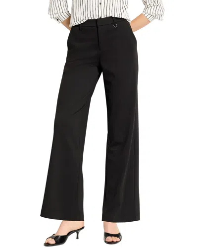 Nic + Zoe Nic+zoe Ponte Lenox Buckle Detail Pant In Black