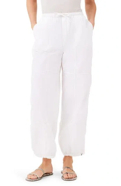 Nic + Zoe Nic+zoe Poplin Parachute Ankle Pants In Paper White