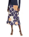 Nic + Zoe Playful Pebble Slip Skirt In Neutral Multi
