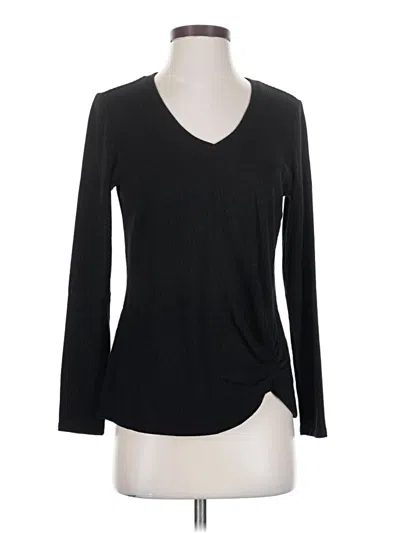 Pre-owned Nic + Zoe Pullover Sweater In Black