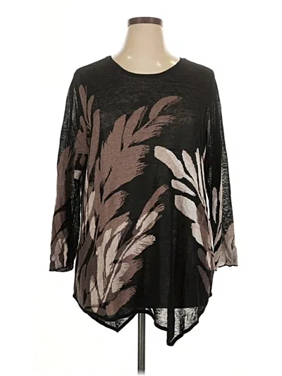 Pre-owned Nic + Zoe Pullover Sweater In Black