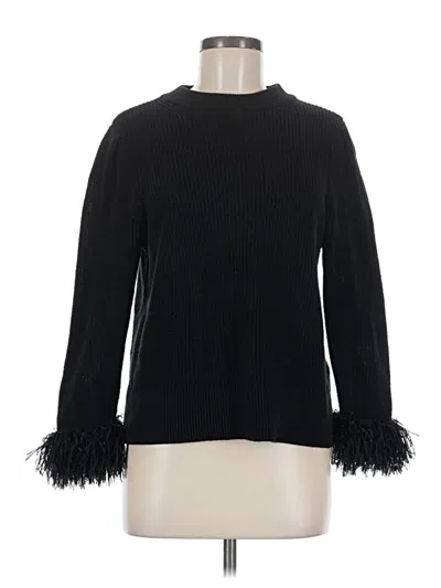 Pre-owned Nic + Zoe Pullover Sweater In Black