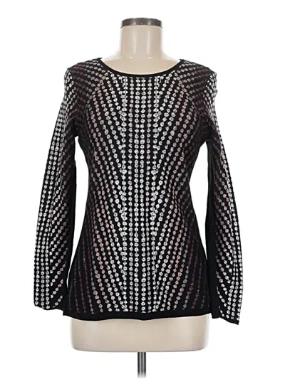 Pre-owned Nic + Zoe Pullover Sweater In Black