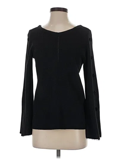 Pre-owned Nic + Zoe Pullover Sweater In Black