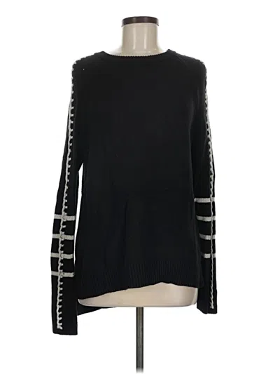 Pre-owned Nic + Zoe Pullover Sweater In Black