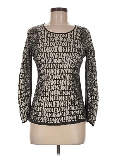 Pre-owned Nic + Zoe Pullover Sweater In Black