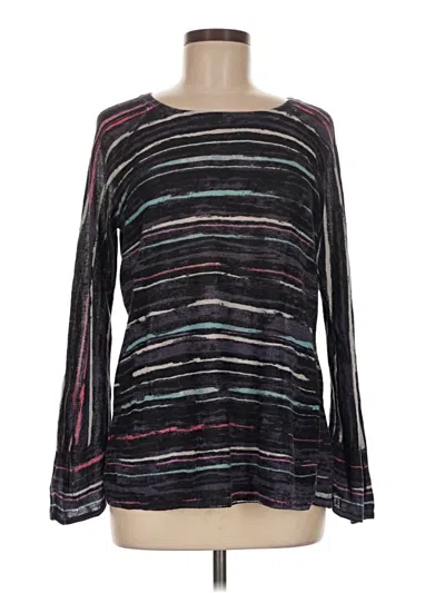 Pre-owned Nic + Zoe Pullover Sweater In Black