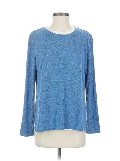 Pre-owned Nic + Zoe Pullover Sweater In Blue