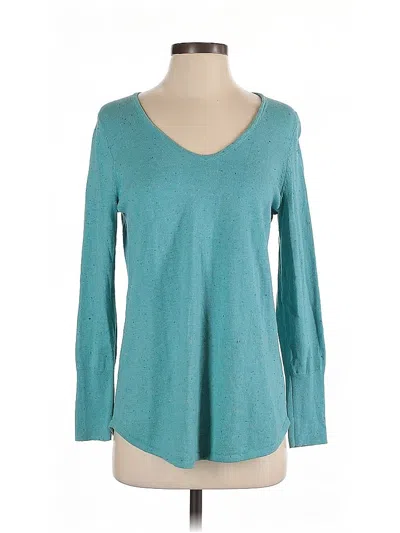 Pre-owned Nic + Zoe Pullover Sweater In Blue