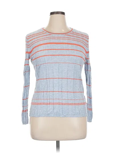 Pre-owned Nic + Zoe Pullover Sweater In Blue