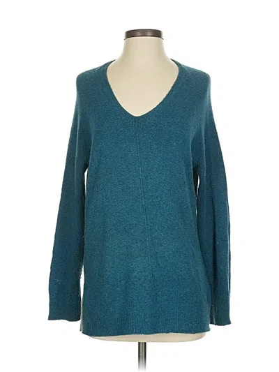 Pre-owned Nic + Zoe Pullover Sweater In Blue